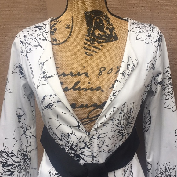 SZ XS Arden B Black And White Dress Jacket - Picture 3 of 8